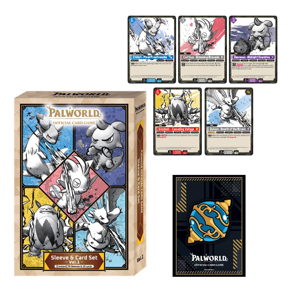 Palworld Sleeve & Card Set Vol. 1 DISPLAY CASE English